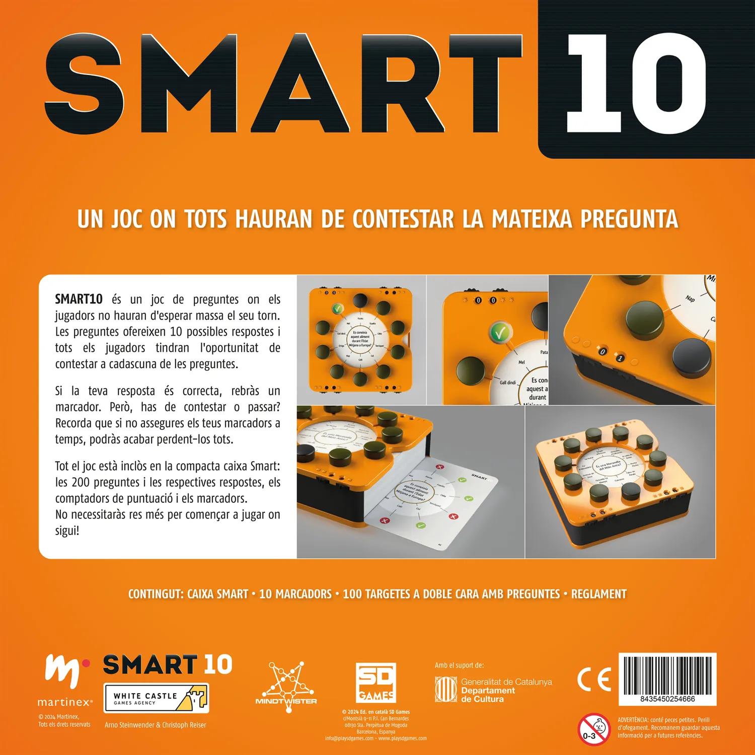 SD Games Smart 10 Edizione Catalana gioco quiz portatile