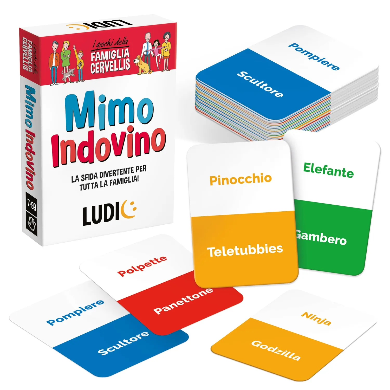 Ludic Famiglia Cervellis Mimo Indovino gioco di carte famiglia