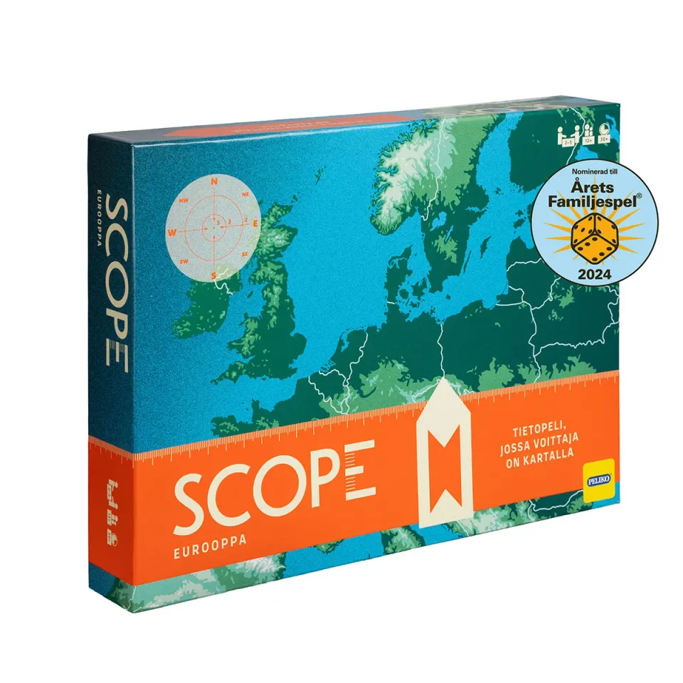 Peliko Scope gioco quiz su mappa edizione finlandese