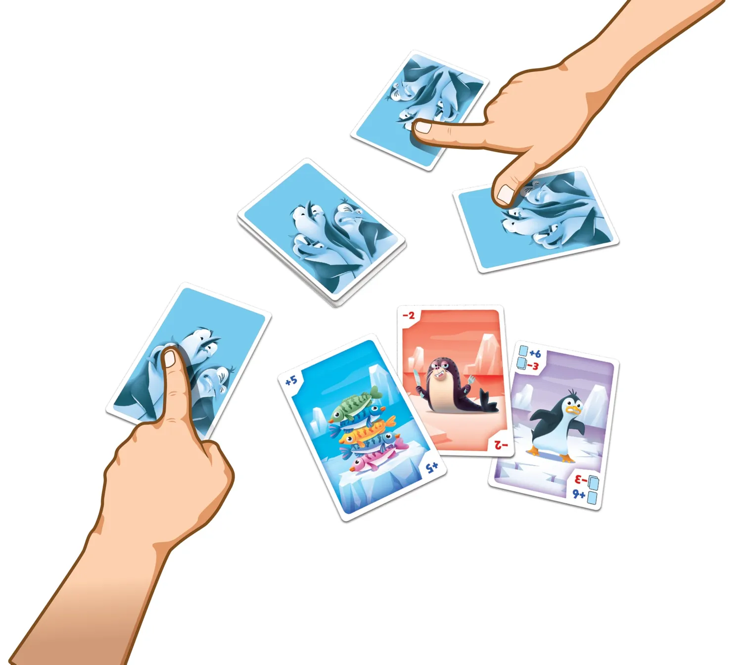 Giochi Uniti Last Penguin gioco di carte 3-6 giocatori party