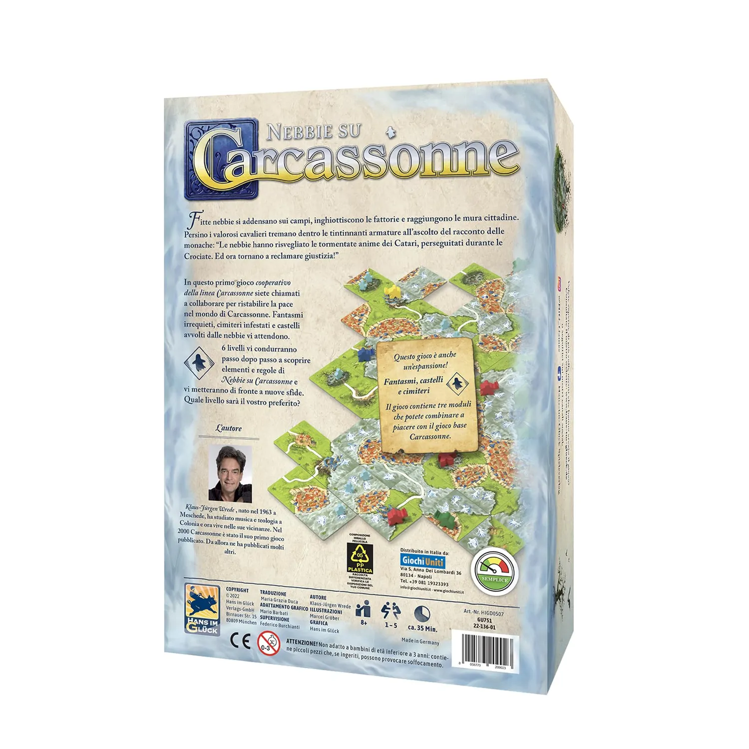 Carcassonne Nebbie su Carcassonne GU751 gioco cooperativo