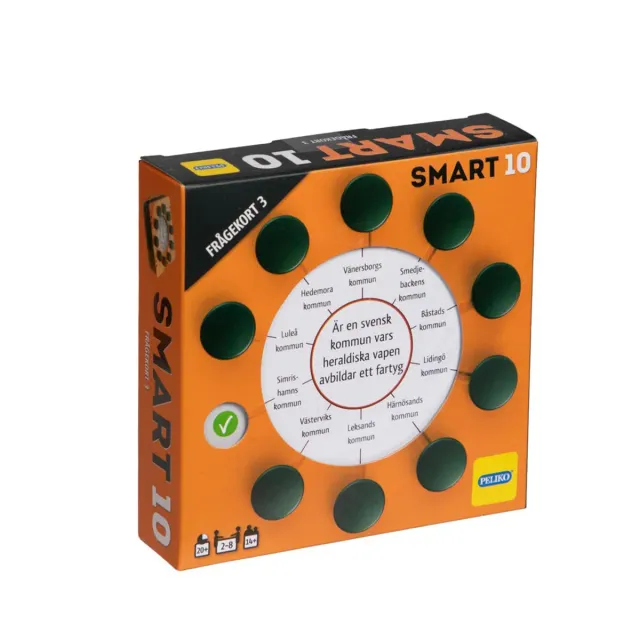 Peliko Smart10 Frågekort 3 quiz 100 carte svedese