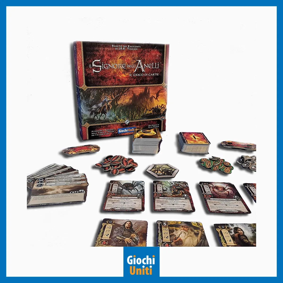 Giochi Uniti Signore degli Anelli LCG GU651 gioco carte 1-2 giocatori